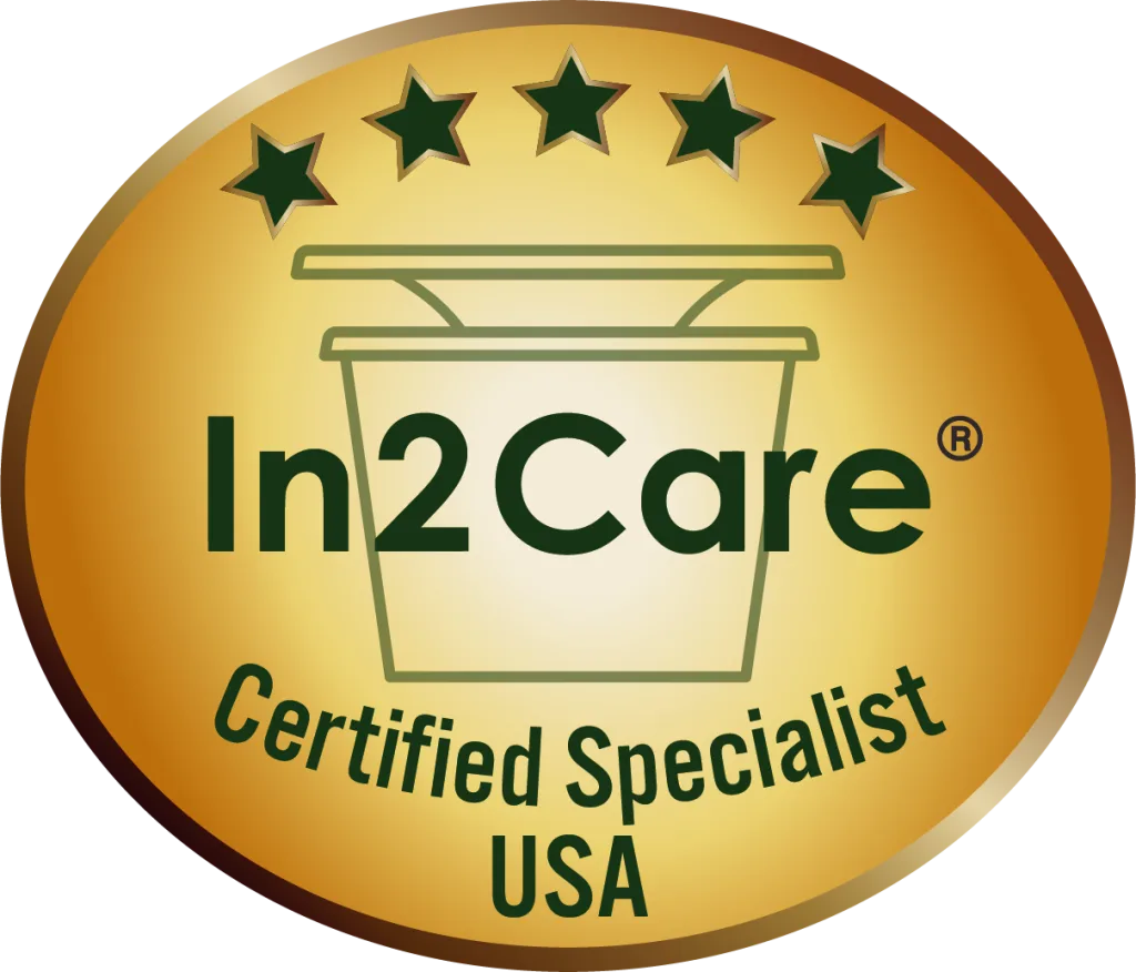 About Us 15 In2Care Certified Specialist logo USA