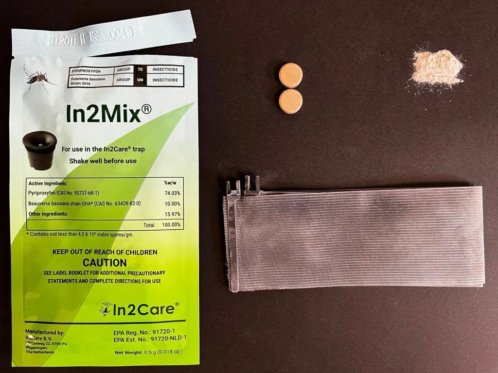 Insights Into Dade Pest Solutions’ Mosquito Fighting Strategies 1 In2Mix refill sachet with contents