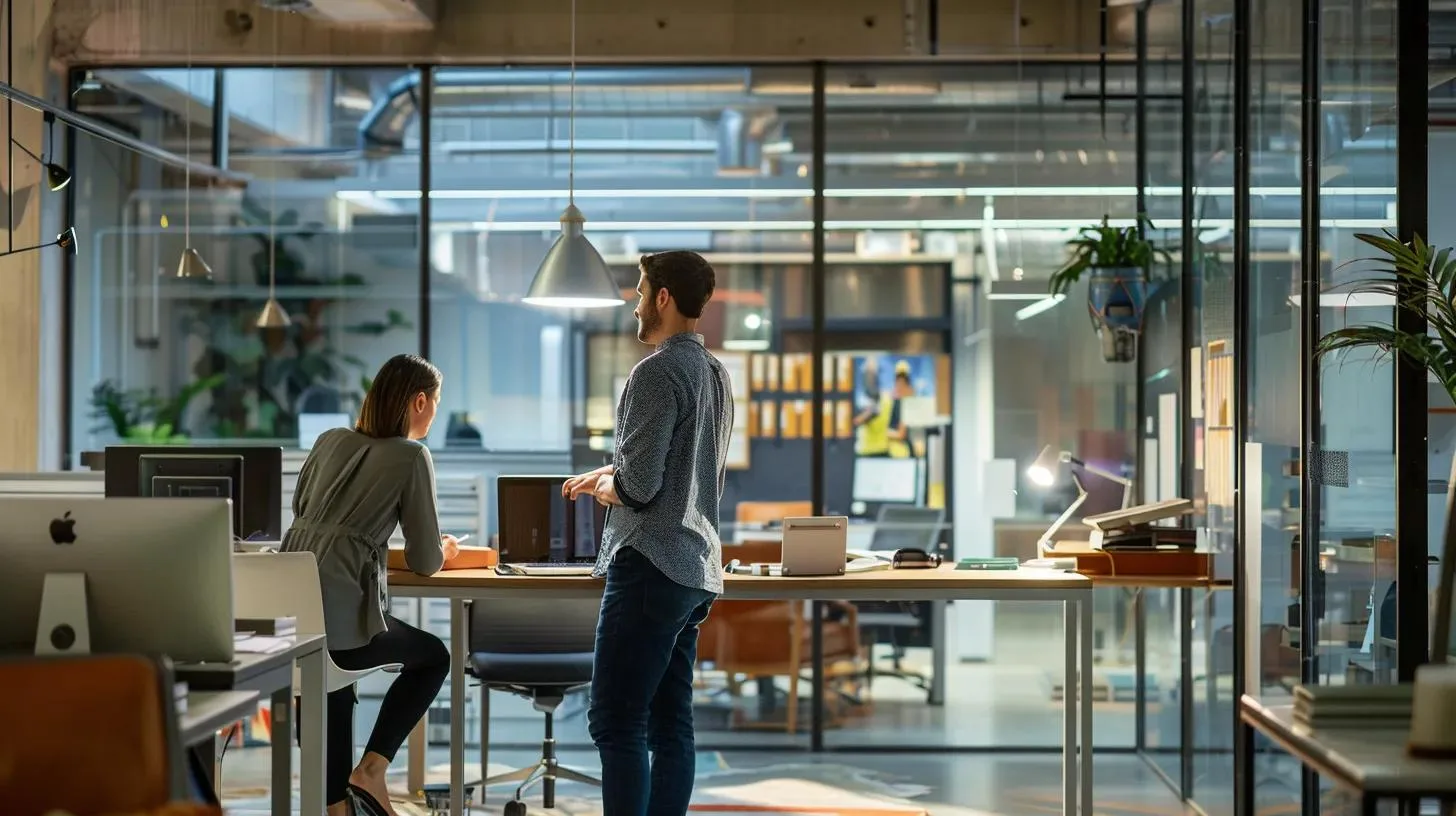 Preparing for WDO Inspection Services Near Me 2 a focused urban office scene captures a professional engaged in a detailed discussion with a client, surrounded by inspection reports and a laptop, conveying the importance of reliable wdo inspection services.