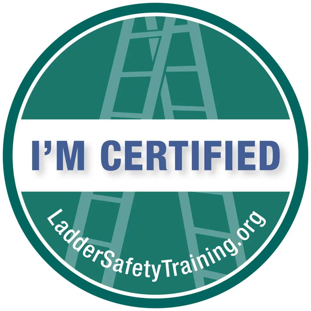About Us 21 Certification for ladder safety training